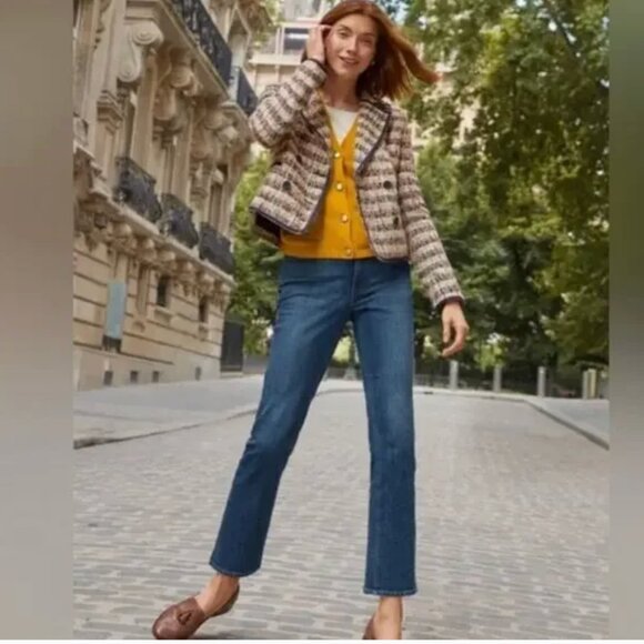 NWOT Talbots Cafe Tweed multicolor boucle’ preppy old money classic jacket - Picture 7 of 12